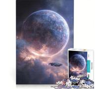 Jigsaw Puzzles for Adults1000 Pieces Spaceship Adventure, Hands-on Game, Decompressing Intellectual, Suitable for Desktop Decoration 50x75cm