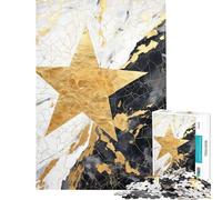 Jigsaw Puzzles for Adults1000 Pieces Star Abstract Gold Decor Jigsaw Relax Games Analysis And Logic Unique Birthday And Xmas Gifts (Size 38x52cm)