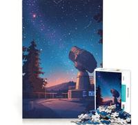 Jigsaw Puzzles for Adults1000 Pieces Stargazing Astronomy Observatory, Relax Games, Staycation Kill Time, Great Gift for Gaming 38x52cm