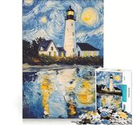 Jigsaw Puzzles for Adults1000 Pieces Starry Sky Landscape, Brain Teaser Game, For Family Fun, Wishlist with Santa Claus 38x52cm