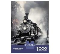 Jigsaw Puzzles for Adults1000 Pieces Steam Train Winter Scene Teenager Puzzles Relax Games A Work of Art Unique Birthday And Xmas Gifts 70x50cm/1000pcs