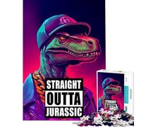 Jigsaw Puzzles for Adults1000 Pieces Straight Outta Jurarric Fun at Home Activities, Birthday Present Relaxing Games for 14+ Puzzle Game Offered (38x52cm)