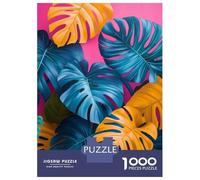Jigsaw Puzzles for Adults1000 Pieces Stylish Monstera Leaf Jigsaws for Adults Family Game Analysis And Logic Christmas Birthday Gifts 38x26cm/1000pcs