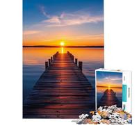 Jigsaw Puzzles for Adults1000 Pieces Sunset View at The Sea 1000 Piece Jigsaws Toy Wall Decor Improve Memory Birthday Present, Gifts, (38x26cm)