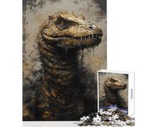Jigsaw Puzzles for Adults1000 Pieces T Rex Pretty Anti-Stress Toys Gift Birthday Hands-on Game Fun at Home Activities, Size 50x75cm