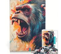 Jigsaw Puzzles for Adults1000 Pieces The Angry Gorilla Impossible Game Fun at Home Activities Christmas Birthday Gifts 38x26cm