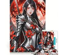 Jigsaw Puzzles for Adults1000 Pieces The Crimson Moonblade Empress Impossible Game Fun at Home Activities Christmas Birthday Gifts 38x52cm
