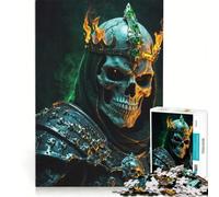 Jigsaw Puzzles for Adults1000 Pieces The Flame-Crowned Warlord Brain Teaser Game Pattern Assembly Great Gift for Gaming 38x52cm