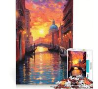 Jigsaw Puzzles for Adults1000 Pieces The Grand Canal in Venice Brain Teaser Game Pattern Assembly Great Gift for Gaming 50x75cm