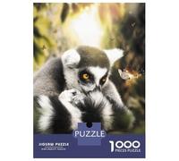 Jigsaw Puzzles for Adults1000 Pieces The Lemur And Butterfly Jigsaws for Adults Hands-on Game Enhance Memory Fun Activities at Home 38x26cm/1000pcs