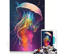 Jigsaw Puzzles for Adults1000 Pieces The Mysterious Jellyfish Impossible Game Fun at Home Activities Christmas Birthday Gifts 38x26cm