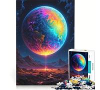 Jigsaw Puzzles for Adults1000 Pieces The Rainbow Planet Earth Brain Teaser Game Pattern Assembly Great Gift for Gaming 38x52cm