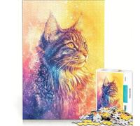 Jigsaw Puzzles for Adults1000 Pieces The Spiritual Meaning of Cats Brain Teaser Game Pattern Assembly Great Gift for Gaming 38x52cm