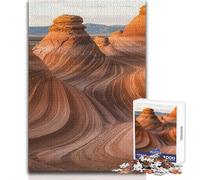 Jigsaw Puzzles for Adults1000 Pieces The Wave Rock Formation Landscape Learning Educational Relaxing Games Secret Santa Gifts (size 50x75cm)