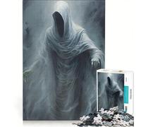 Jigsaw Puzzles for Adults1000 Pieces The White Phantom Ghost Brain Teaser Game Pattern Assembly Great Gift for Gaming 50x75cm