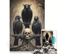 Jigsaw Puzzles for Adults1000 Pieces Three Ravens Impossible Game Fun at Home Activities Christmas Birthday Gifts 50x75cm