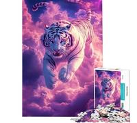 Jigsaw Puzzles for Adults1000 Pieces Tiger in The Sky Jigsaw Puzzle Relaxing Games Staycation Kill Time Fun at Home Activities, (Size 50x75cm)