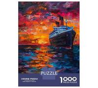 Jigsaw Puzzles for Adults1000 Pieces Titanic Painting Art Print Adult Jigsaw Puzzle Toy Wall Decor Analysis And Logic Challenging Game Gifts 52x38cm/1000pcs