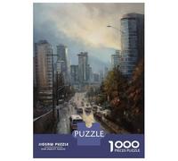 Jigsaw Puzzles for Adults1000 Pieces Vancouver Art Canada Puzzle for Adults Brain Teaser Game A Work of Art Fun Activities at Home 38x26cm/1000pcs