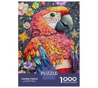 Jigsaw Puzzles for Adults1000 Pieces Vibrant Mosaic Parrot Art-1 Jigsaw for Adults Family Game Wall Decoration Challenging Game Gifts 52x38cm/1000pcs