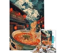 Jigsaw Puzzles for Adults1000 Pieces Vintage Ramen Jigsaw Puzzle Relaxing Games Staycation Kill Time Fun at Home Activities, (Size 50x75cm)