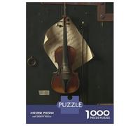 Jigsaw Puzzles for Adults1000 Pieces Violin And Sheet Music Puzzle for Adults Brain Teaser Game A Work of Art Fun Activities at Home 70x50cm/1000pcs
