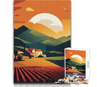 Jigsaw Puzzles for Adults1000 Pieces Winery in Tuscany Soothing Relaxing Leisure Time Accurate Interlock Precision Toy Size 38x26cm