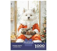 Jigsaw Puzzles for Adults1000 Pieces Wolf Santa Reading Toilet Room Puzzle for Adults Brain Teaser Game A Work of Art Fun Activities at Home 38x26cm/1000pcs