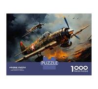 Jigsaw Puzzles for Adults1000 Pieces World War II Aircraft Art Prints Jigsaws for Adults Family Game Analysis And Logic Christmas Birthday Gifts 38x26cm/1000pcs