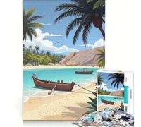 Jigsaw Puzzles for Adults1000 Pieces Zanzibar Le Ciel, Relaxing Games, Difficult Hard, with Matching Poster And Trivia Sheet 50x75cm