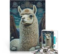 Jigsaw Puzzles for Adults2000 Piece Alpaca Art Made of cardboard for age 14+ Home Decoration Gifts Unique Birthday size:70x100cm/27.5x39.3inch