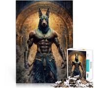 Jigsaw Puzzles for Adults2000 Piece Anubis God Made of cardboard for age 14+ Difficult and challenging Unique Home Decorations and Gifts。size:70x100cm/27.5x39.3inch