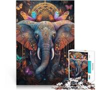 Jigsaw Puzzles for Adults2000 Piece Jungle Magic Elephant Made of cardboard for age 14+ Home Decoration game Good gift。size:70x100cm/27.5x39.3inch