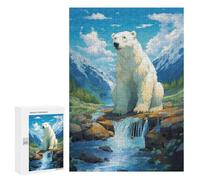 Jigsaw Puzzles for Adults300 PCS A Bear in The Mountains Puzzle for Adults DIY Toys Staycation Kill Time Fun at Home Activities, 300 PCS