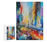Jigsaw Puzzles for Adults300 PCS Abstract Cityscape 6 Teenagers Puzzles Relaxing Games For Family Fun Fun Activities at Home 300 PCS
