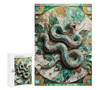 Jigsaw Puzzles for Adults300 PCS Abstract Snake Kintsugi Adult Puzzles Brain Teaser Game Home Decoration Help The Brain Exercise 300 PCS