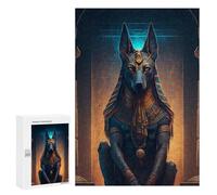 Jigsaw Puzzles for Adults300 PCS Anubis Egyptian God Statue Adult Jigsaw Puzzle Hands-on Game But Fun And Humorous Stress Reduction Gifts 300 PCS