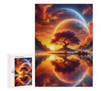 Jigsaw Puzzles for Adults300 PCS Astral Sunset Dreamscape Adult Jigsaw Puzzle Family Games Difficult Challenge Fun Activities at Home 300 PCS