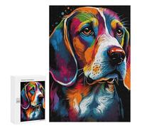 Jigsaw Puzzles for Adults300 PCS Beagle Style 2 Adult Puzzles Brain Teaser Game Home Decoration Help The Brain Exercise 300 PCS