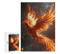 Jigsaw Puzzles for Adults300 PCS Bird Phoenix Fantasy Fire Puzzle for Adults DIY Toys Staycation Kill Time Fun at Home Activities, 300 PCS