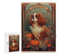 Jigsaw Puzzles for Adults300 PCS Cavalier Halloween Art Puzzle for Adults DIY Toys Staycation Kill Time Fun at Home Activities, 300 PCS