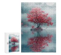 Jigsaw Puzzles for Adults300 PCS Cherry Sakura Tree Of Life Adult Jigsaw Puzzle Family Games Difficult Challenge Fun Activities at Home 300 PCS