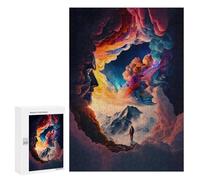 Jigsaw Puzzles for Adults300 PCS Clouds Forming A Portal to Heaven Adult Jigsaw Puzzle Hands-on Game But Fun And Humorous Stress Reduction Gifts 300 PCS