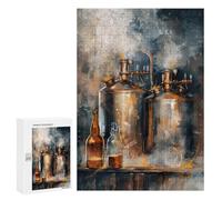 Jigsaw Puzzles for Adults300 PCS Copper Brewing Stills Adult Puzzles Brain Teaser Game Home Decoration Help The Brain Exercise 300 PCS