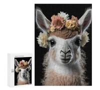 Jigsaw Puzzles for Adults300 PCS Cute Baby Fluffy Llama Adult Puzzles Brain Teaser Game Home Decoration Help The Brain Exercise 300 PCS
