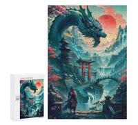 Jigsaw Puzzles for Adults300 PCS Dragon Warrior Landscape Jigsaw for Adults Brain Teaser Game Pattern Assembly Unique Birthday And Gifts 300 PCS