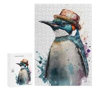 Jigsaw Puzzles for Adults300 PCS Emperor Penguin Watercolor Adult Jigsaw Family Game Staycation Kill Time for Birthday, Chrismas 300 PCS