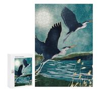 Jigsaw Puzzles for Adults300 PCS Evening Heron Jigsaw for Adults Brain Teaser Game Pattern Assembly Unique Birthday And Gifts 300 PCS