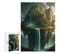 Jigsaw Puzzles for Adults300 PCS Floating Island Fantasy Adult Jigsaw Puzzle Hands-on Game But Fun And Humorous Stress Reduction Gifts 300 PCS