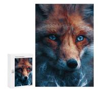 Jigsaw Puzzles for Adults300 PCS Fox with Blue Eyes Jigsaws for Adults Puzzle Family Activities Fun Activities at Home Gifts for Friends And Family 300 PCS